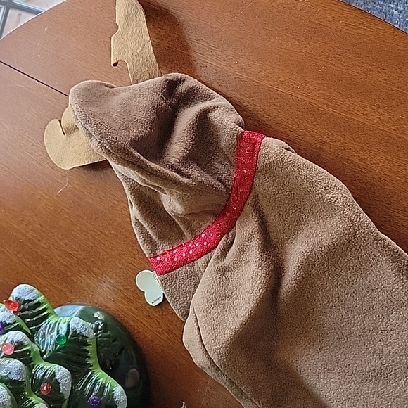 Santas Helper Dog Reindeer 🐕 Fat Cat Christmas costume sz Medium up to 29lbs